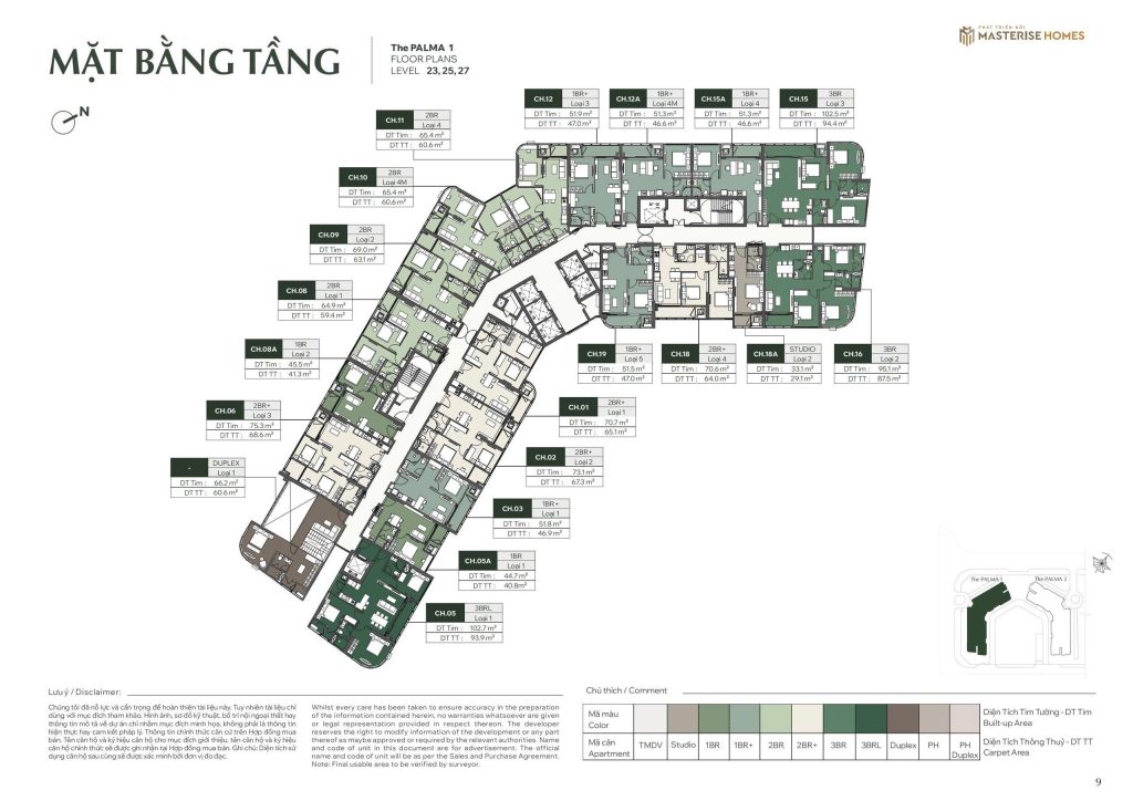 Tầng 23,25,27