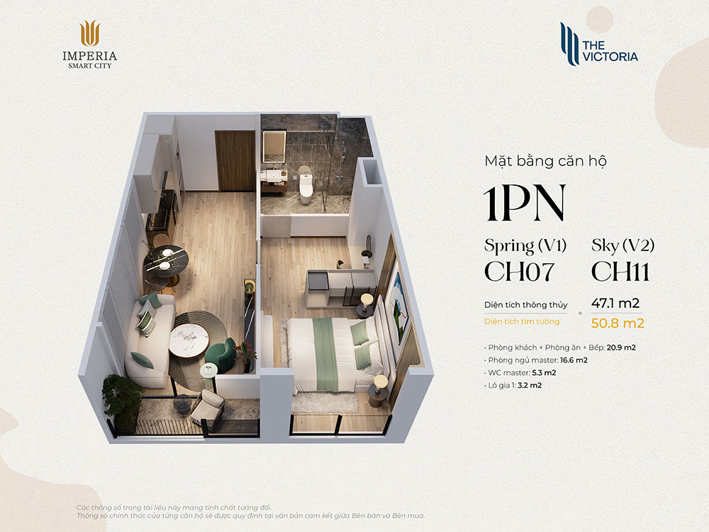 mat bang can ho 1pn imperia smart city the victoria