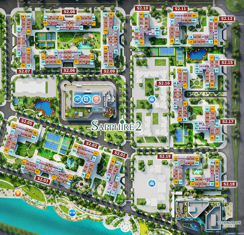 mat-bang-phan-khu-the-sapphire-2-vinhomes-ocean-park