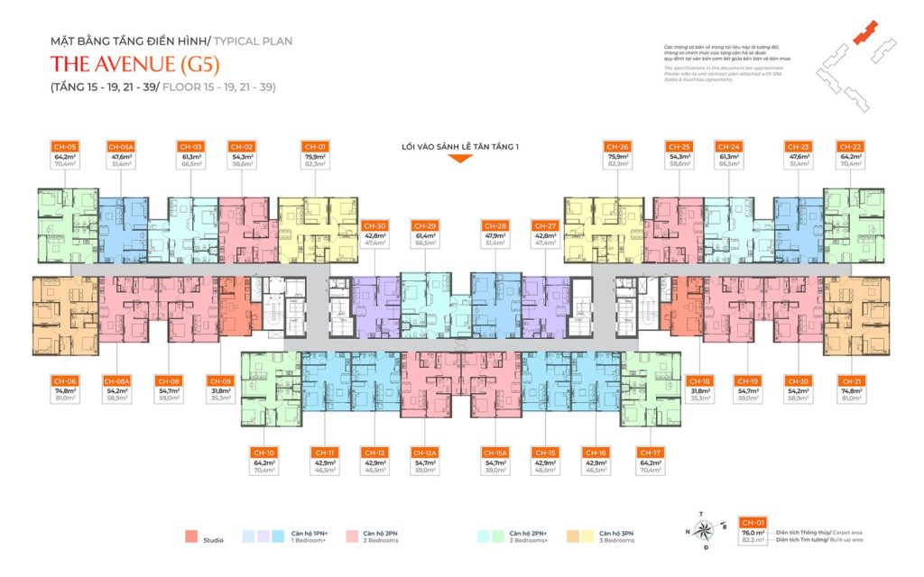 mat bang tang 15 19 21 39 toa g5 imperia smart city the sola park