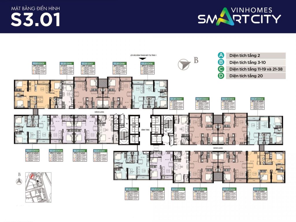 mat bang toa s301 vinhomes smart city