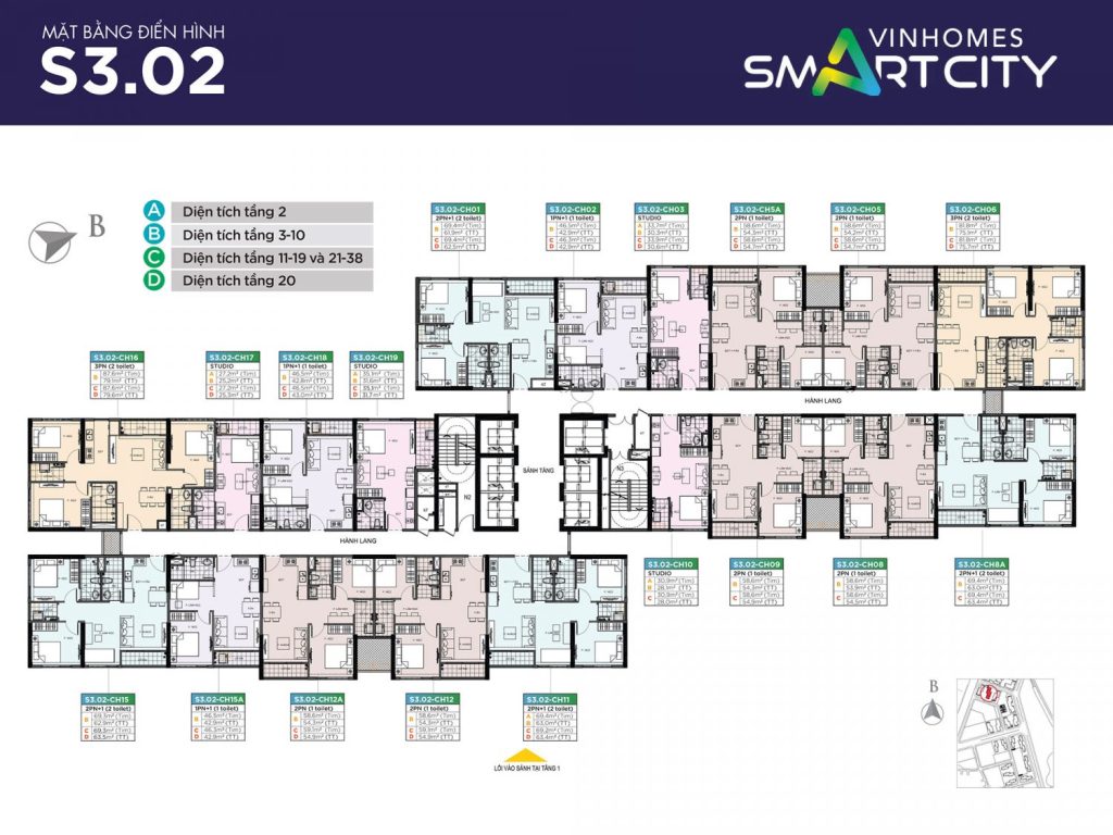 mat bang toa s302 vinhomes smart city