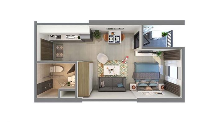 mat bang can ho studio the sapphire vinhomes smart city