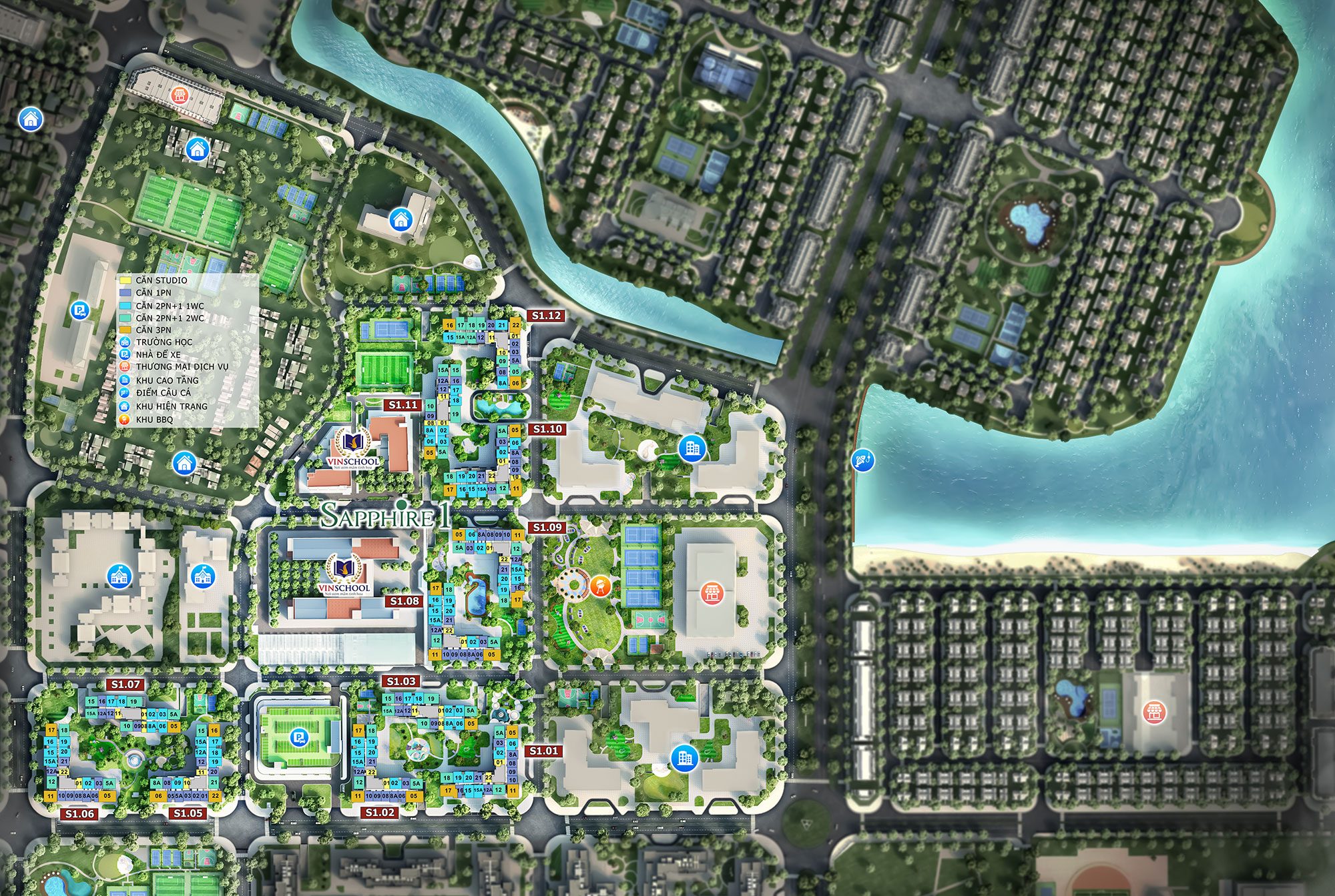 mat-bang-phan-khu-the-sapphire-1-vinhomes-ocean-park