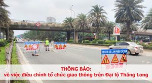 thong bao dieu chinh giao thong dai lo thang long
